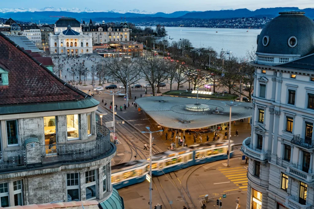 Ausblick auf Zürichsee Zürcherhof Business Center Zürich